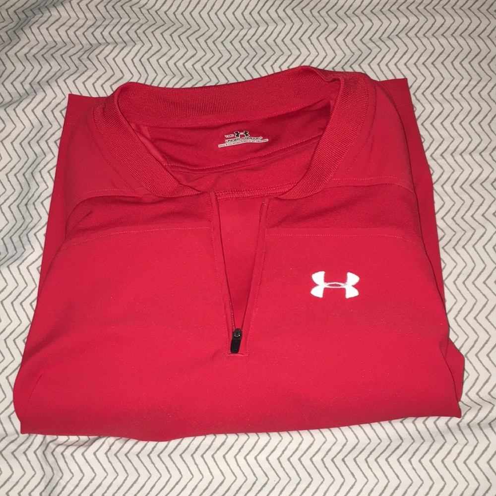 Red Under Amour Short Sleeve Jacket